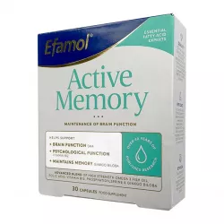 Эфамол Брейн Мемори Актив / Efamol Brain Active Memory капсулы №30